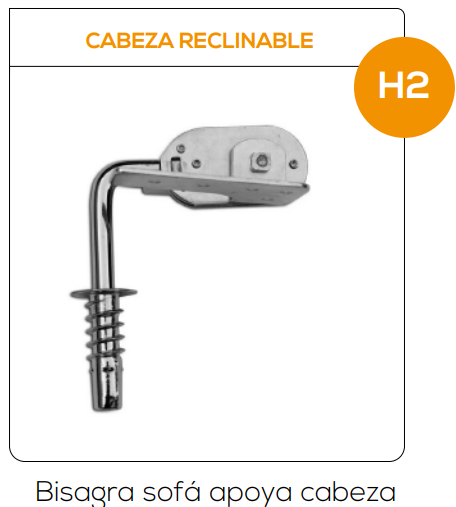 Cabeza Reclinable - Bisagra sofá apoya cabeza 2